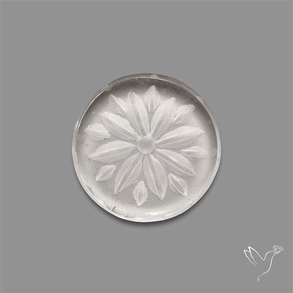 Himalayan Quartz Intaglio Reverse Carving (handcarved)
