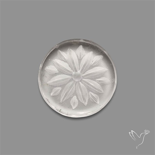 Himalayan Quartz Intaglio Reverse Carving (handcarved)