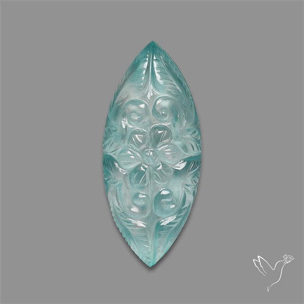 Amazonite Doublet Mughal Carving
