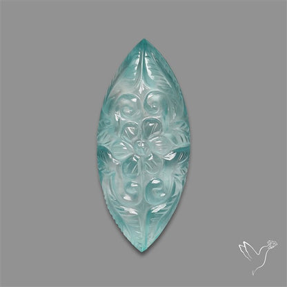 Amazonite Doublet Mughal Carving