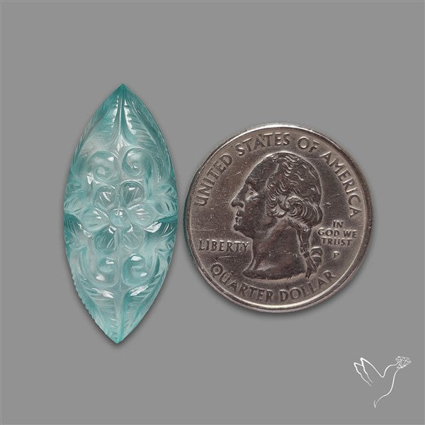 Amazonite Doublet Mughal Carving