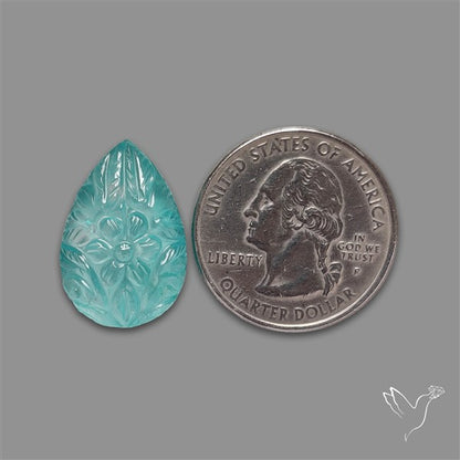 Amazonite Doublet Mughal Carving