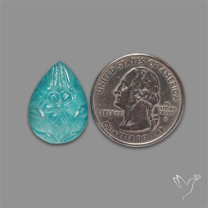 Amazonite Doublet Mughal Carving