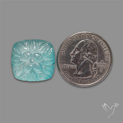 Amazonite Doublet Mughal Carving