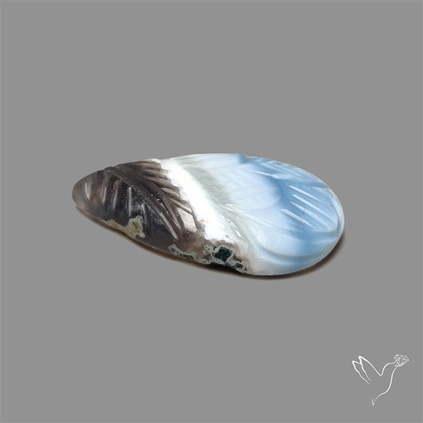Owyhee Blue Opal Mughal Carving