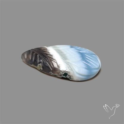 Owyhee Blue Opal Mughal Carving