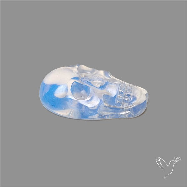 Opalite Skull Carving