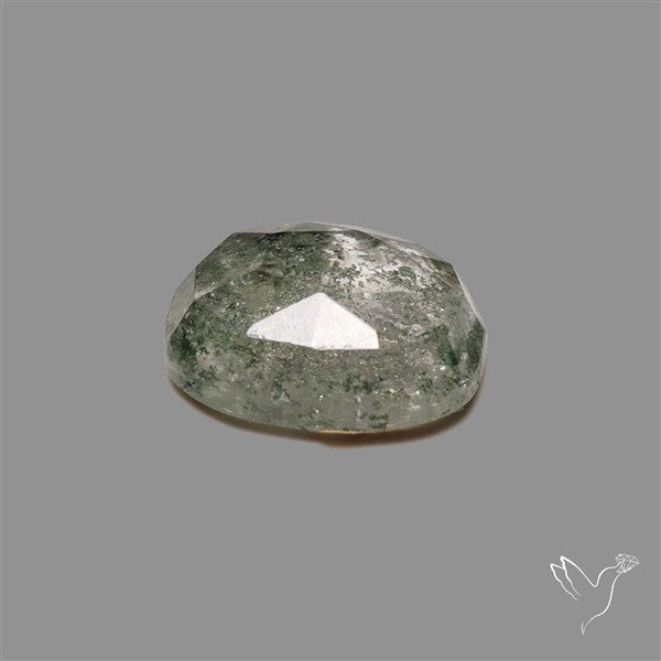 Chlorite in Quartz Rose Cut Rare