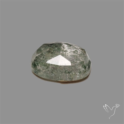 Chlorite in Quartz Rose Cut Rare