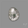 Chlorite in Quartz Rose Cut Rare