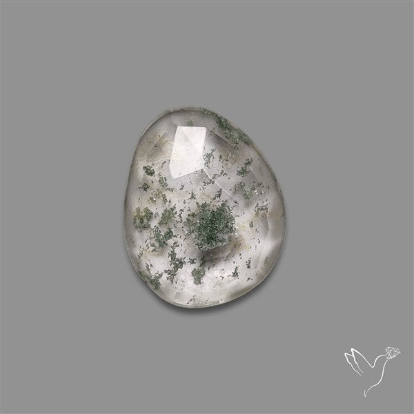 Chlorite in Quartz Rose Cut Rare