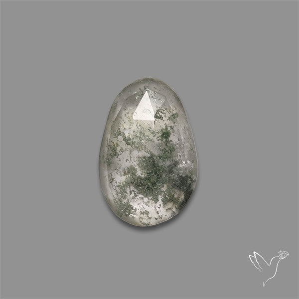 Chlorite in Quartz Rose Cut Rare