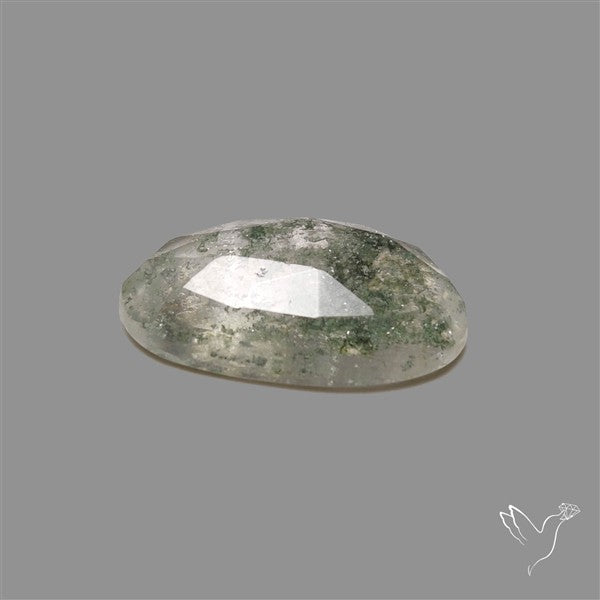 Chlorite in Quartz Rose Cut Rare