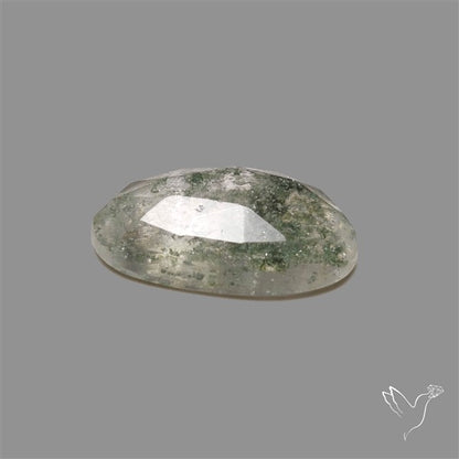 Chlorite in Quartz Rose Cut Rare