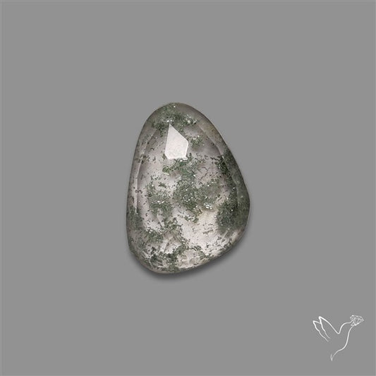 Chlorite in Quartz Rose Cut Rare