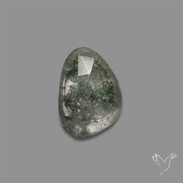 Chlorite in Quartz Rose Cut Rare