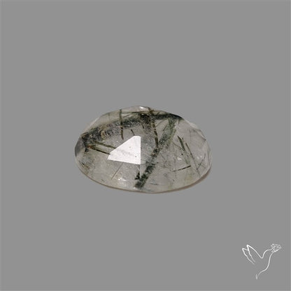 Rose Cut Green Rutilated Quartz