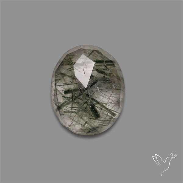 Rose Cut Green Rutilated Quartz