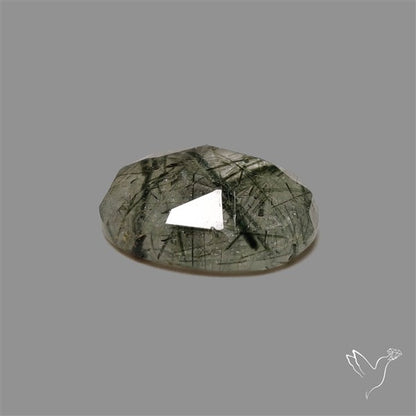 Rose Cut Green Rutilated Quartz