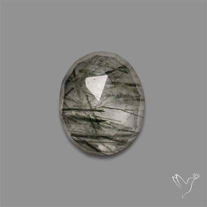 Rose Cut Green Rutilated Quartz