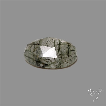 Rose Cut Green Rutilated Quartz