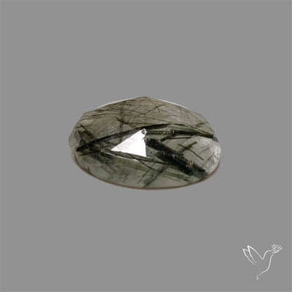 Rose Cut Green Rutilated Quartz