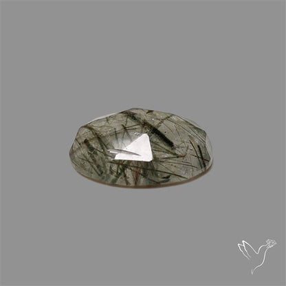 Rose Cut Green Rutilated Quartz