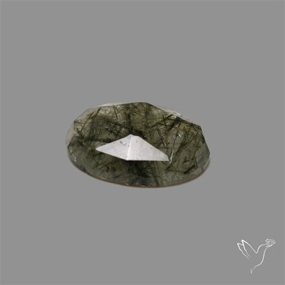 Rose Cut Green Rutilated Quartz