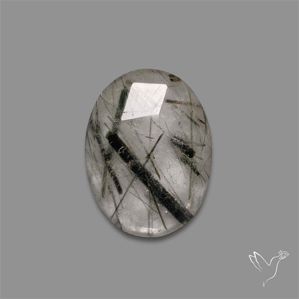 Rose Cut Green Rutilated Quartz