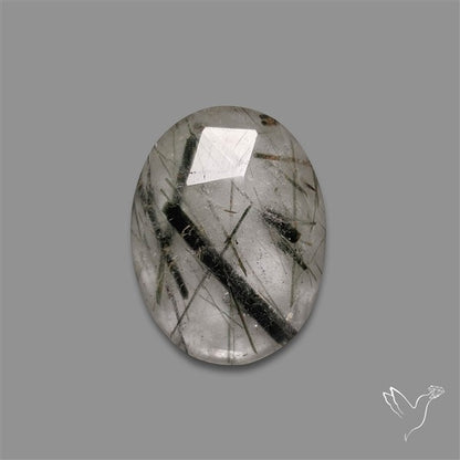Rose Cut Green Rutilated Quartz