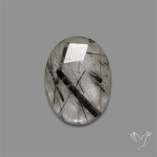Rose Cut Green Rutilated Quartz