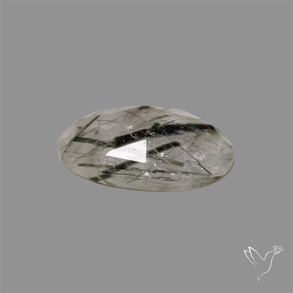 Rose Cut Green Rutilated Quartz