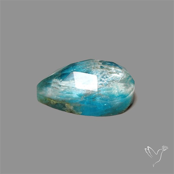Rose Cut Himalayan Quartz With Neon Apatite Doublet