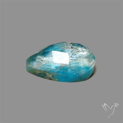 Rose Cut Himalayan Quartz With Neon Apatite Doublet