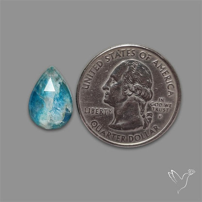 Rose Cut Himalayan Quartz With Neon Apatite Doublet