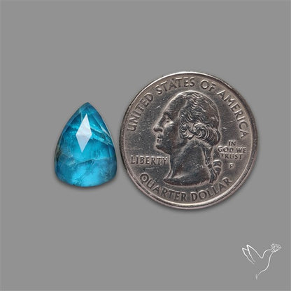 Rose Cut Himalayan Quartz With Neon Apatite Doublet