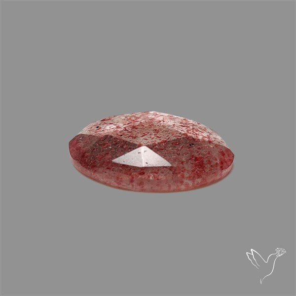 Rose Cut Strawberry Quartz Cherry Tanzurine