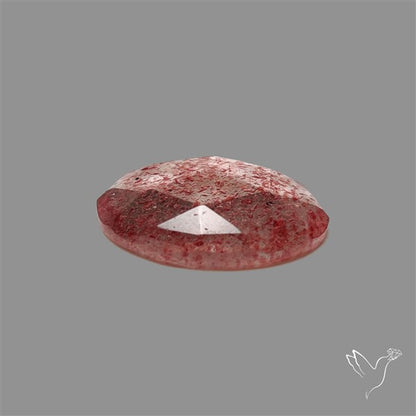 Rose Cut Strawberry Quartz Cherry Tanzurine