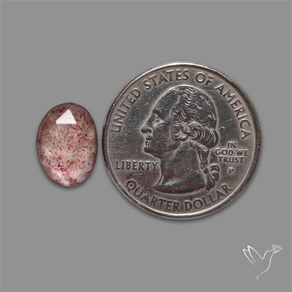 Rose Cut Strawberry Quartz Cherry Tanzurine