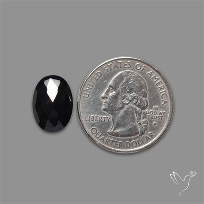 Rose Cut Black Spinel