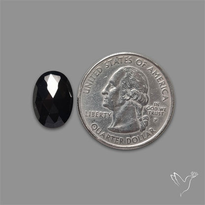 Rose Cut Black Spinel