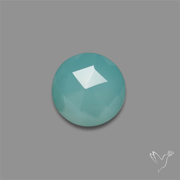 Rose Cut Aqua Chalcedony