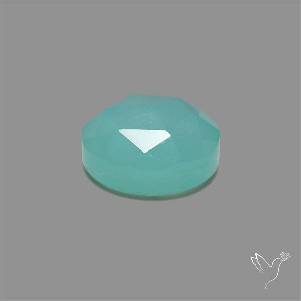Rose Cut Aqua Chalcedony