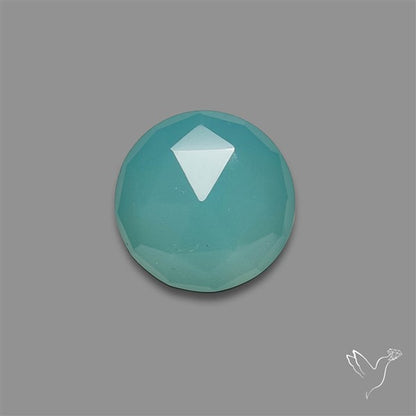 Rose Cut Aqua Chalcedony