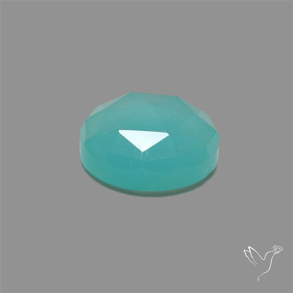 Rose Cut Aqua Chalcedony