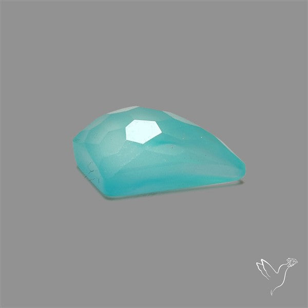 Rose Cut Aqua Chalcedony