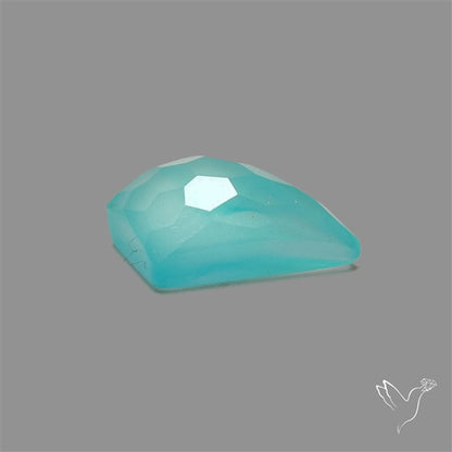 Rose Cut Aqua Chalcedony