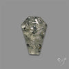 Black Tourmalinated Prehnite Coffin With Mughal Carving