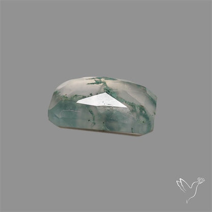 Rose Cut Moss Agate