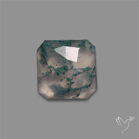 Rose Cut Moss Agate